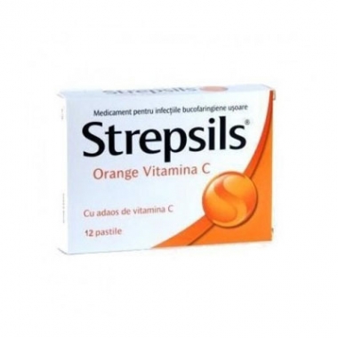 STREPSILS ORANGE+VIT C CTX12 CPR