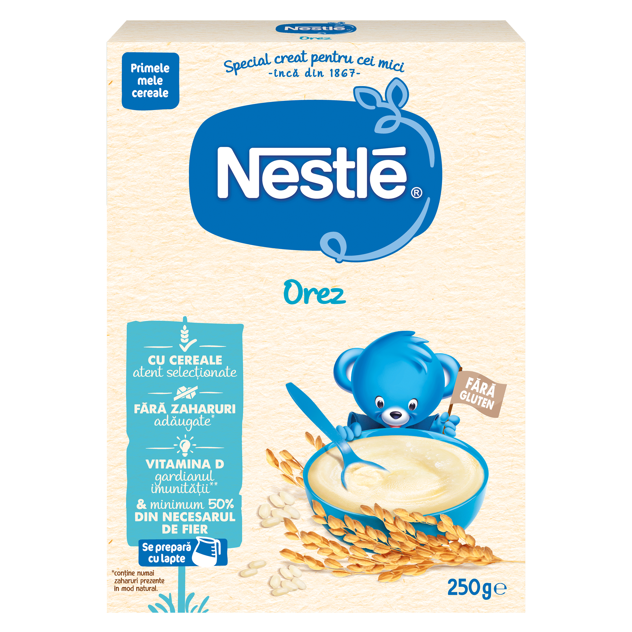 NESTLE CEREALE COPII OREZ 250G