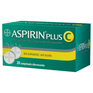 ASPIRIN PLUS C 400 MG/240 MG CTX20CPR EFF