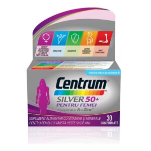 Centrum Silver 50+ pentru femei, 30 comprimate, Gsk