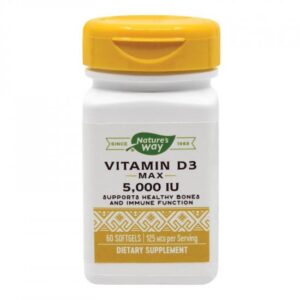 Vitamina D3 5000 UI Nature’s Way, 60 capsule, Secom