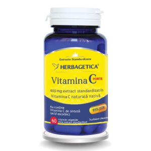 Vitamina C Forte 400 mg, 60 capsule, Herbagetica