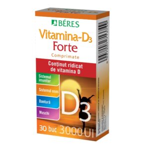 BERES VITAMINA D3 FORTE 3000 UI CTX30 CPR