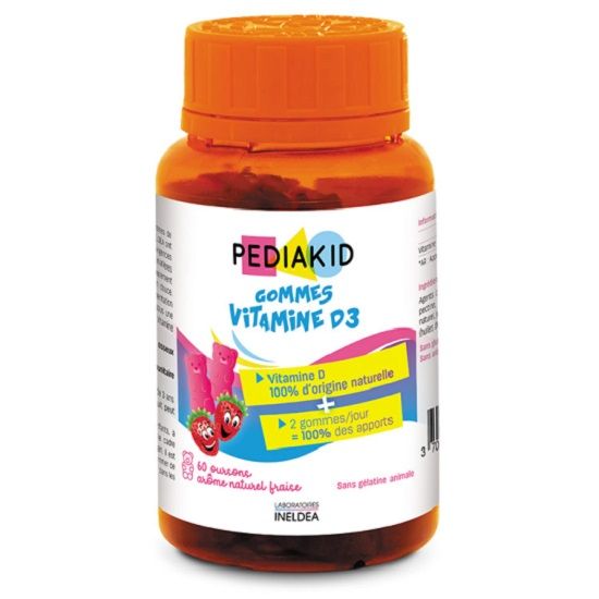 PEDIAKID VITAMINA D3 400UI CTX60 GUME MAST