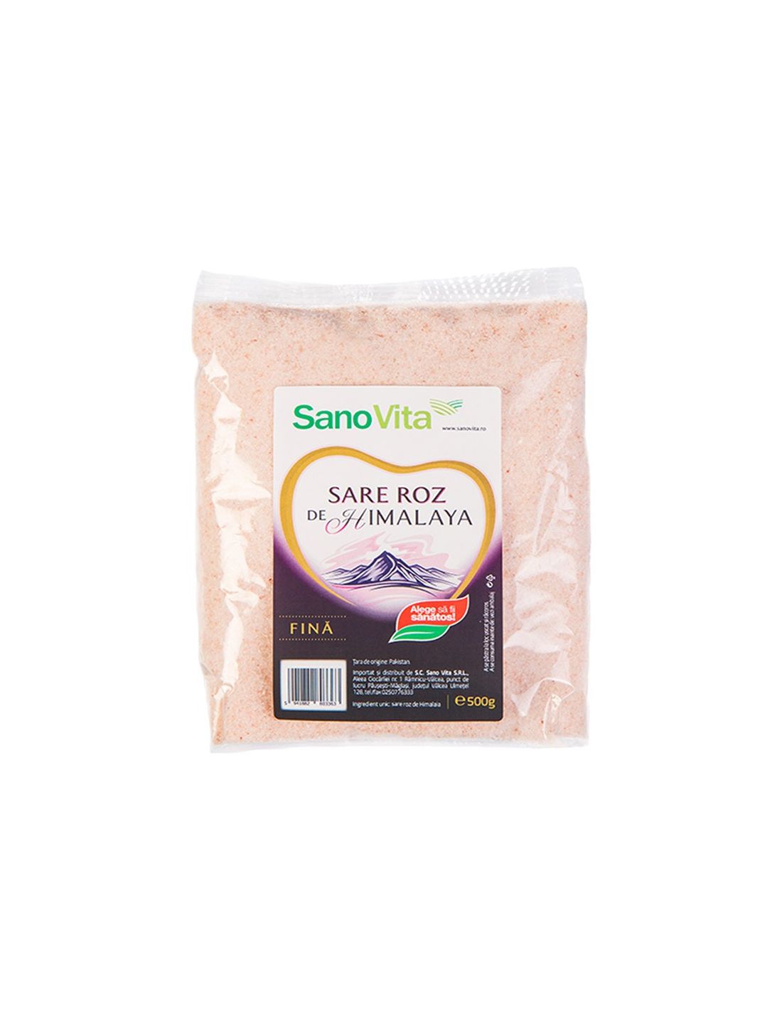 Sare de Himalaya fina, 500g, SanoVita