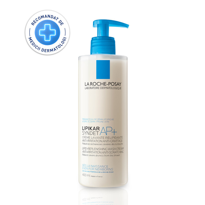 Lipikar syndet AP, gel-crema curatare, piele atopica, 400ml, La Roche Posay