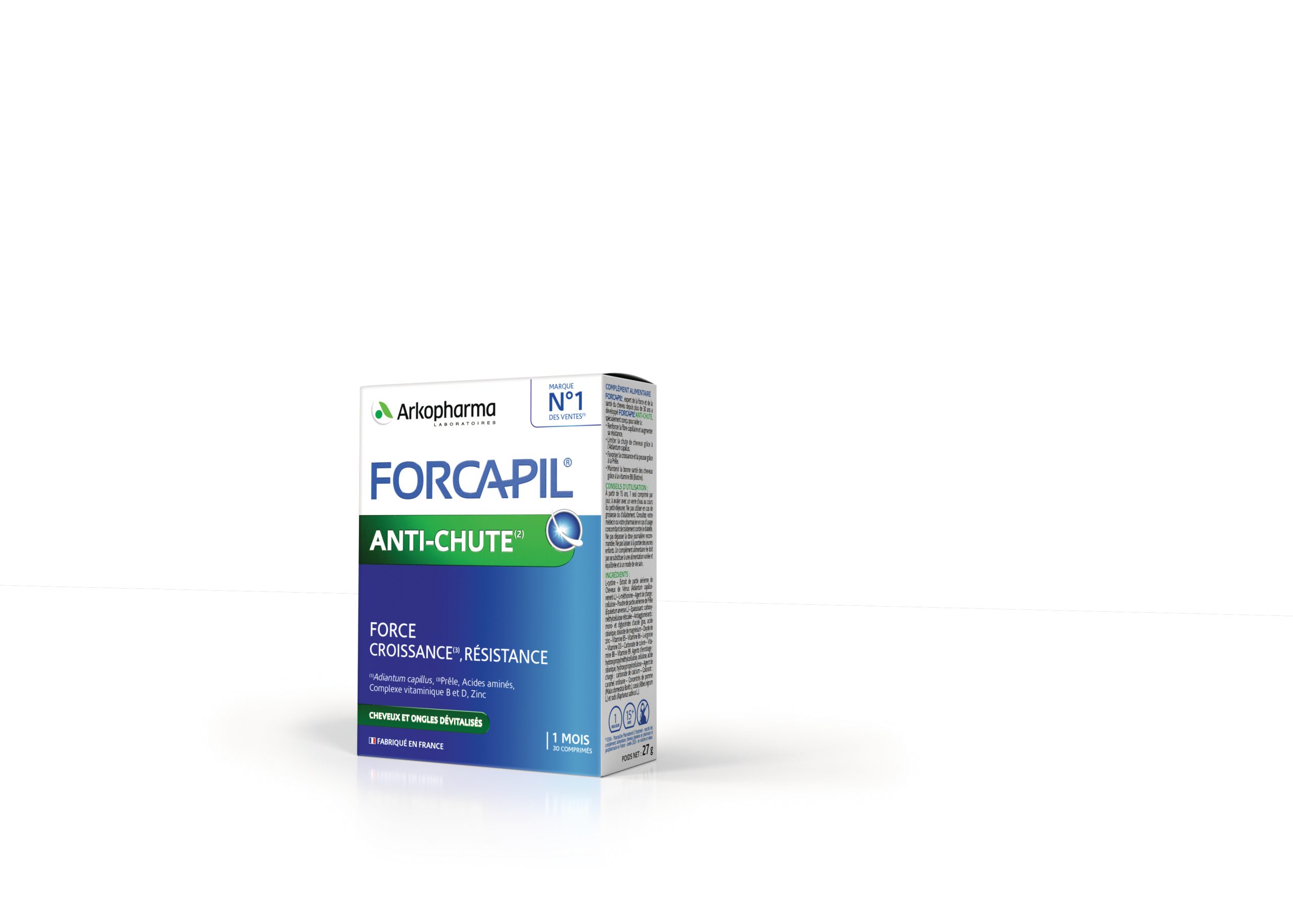 Forcapil anti caderea parului, 30 comprimate, Arkopharma