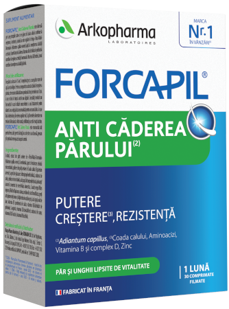 Forcapil anti caderea parului, 30 comprimate, Arkopharma