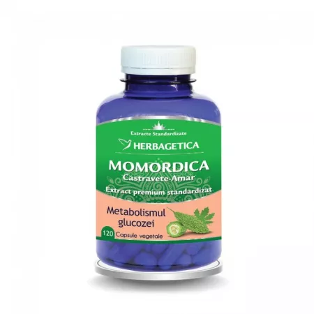 Extract de castravete amar Momordica, 60 capsule, Herbagetica