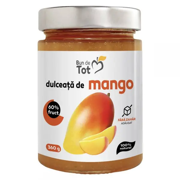 Dulceata de mango, 360g, Bun de Tot, Dacia Plant