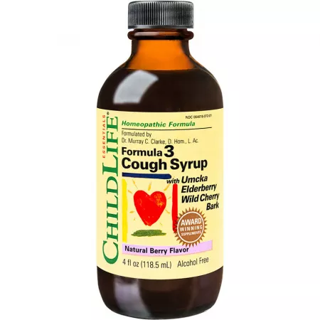 Cough Syrup gust de fructe Childlife Essentials, 118.5 ml, Secom