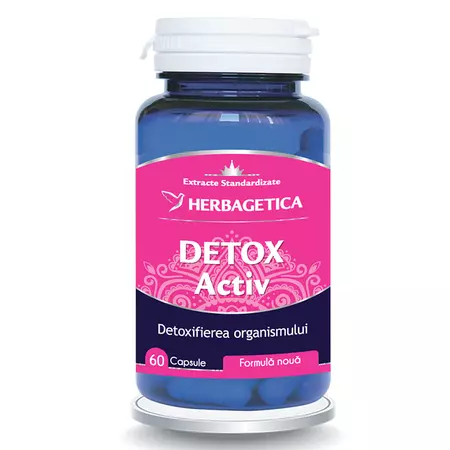 Detox Activ, 60 capsule, Herbagetica