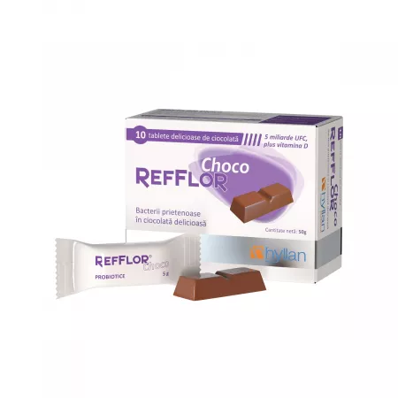 Refflor Choco, 10 tablete, Hyllan Pharma