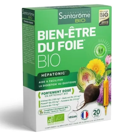 Hepatonic Bio, 20 fiole x 10 ml, Santarome