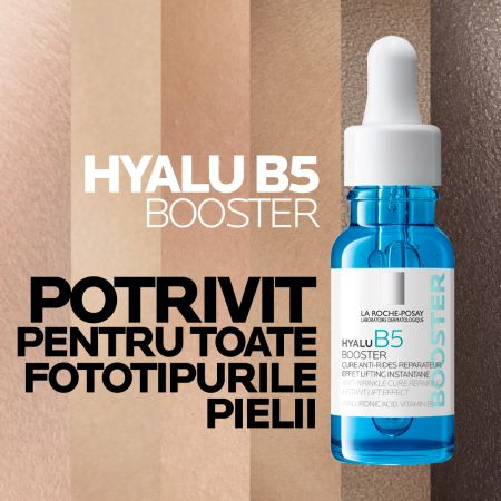 Ser concentrat antirid cu efect imediat ca de lifting Hyalu B5 Booster, 15 ml, La Roche-Posay